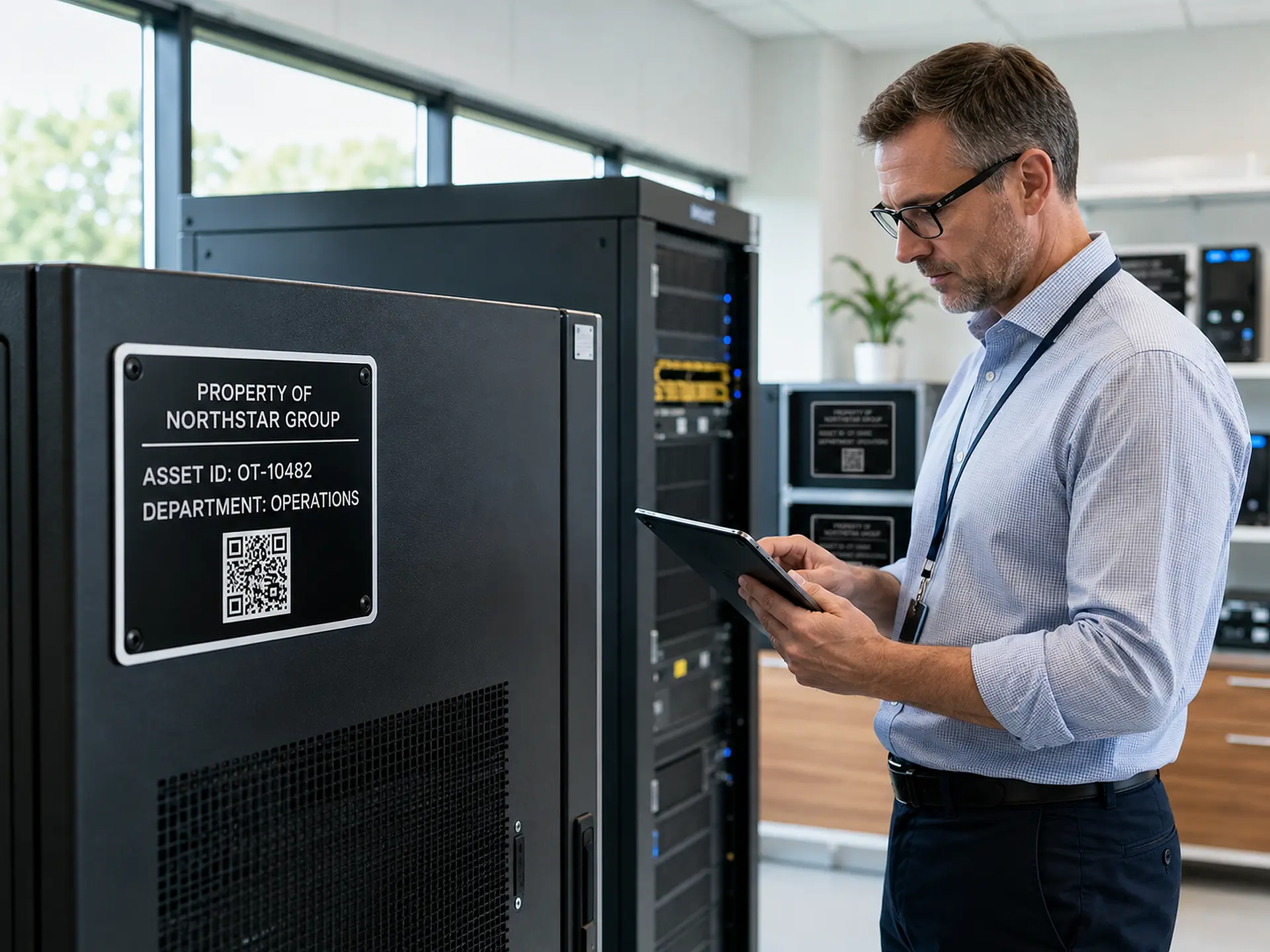 Custom QR code identification plates Ottawa