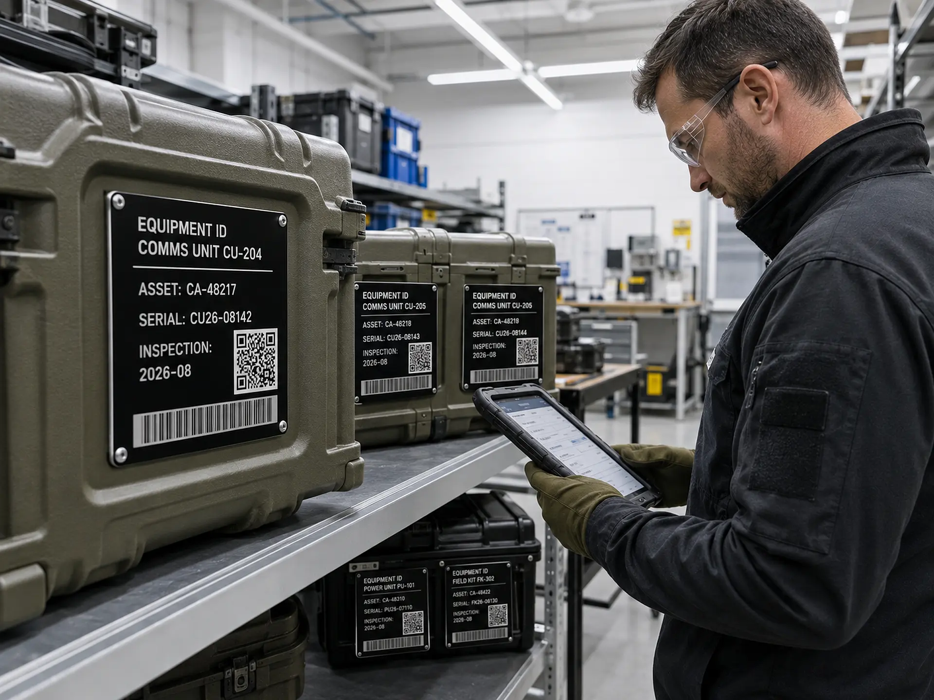 Durable identification and traceability labels for defence-support communications equipment in Canada